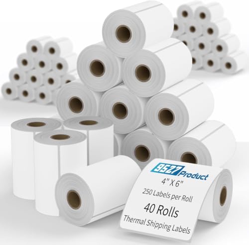 4x6 Blank Direct Thermal Shipping Labels for Zebra 2844 Zp (10000 Count)