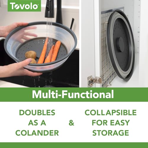 Microwave Splatter Cover for Food (Charcoal / Large (13 inch))
