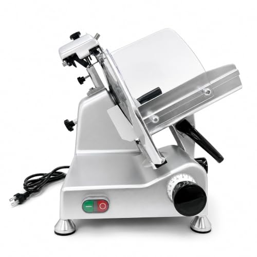 MS 12NS Premium Powerful 420W Electric Meat Slicer (Silver)