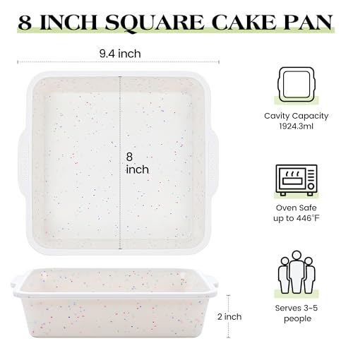 8x8 inch Silicone Square Cake Pan (Square / 8 inch)