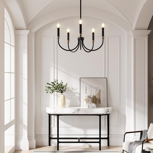Modern Black Chandelier (Farmhouse Modern)