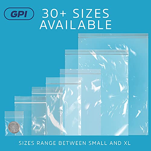 GPI 10" x 14" Zip Bags (1000 Count)