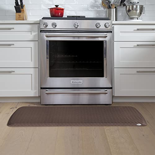 Elite Premier Gel & Foam Anti (48"L x 20"W x 0.8"Th / Basketweave Truffle)