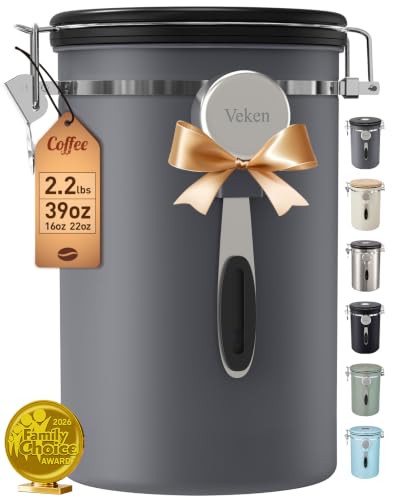 Coffee Canister (Gray / 39 oz)