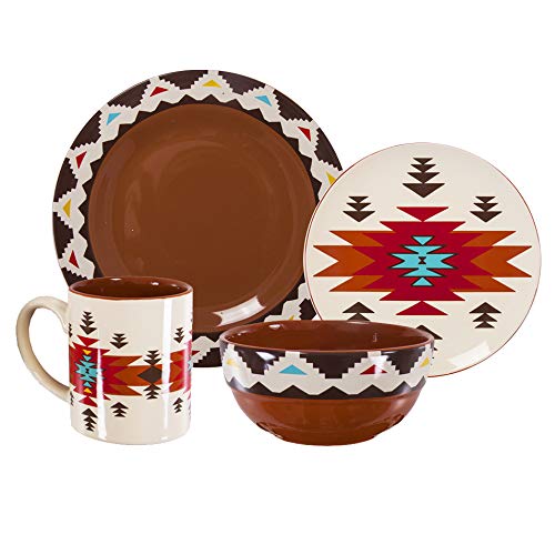 Del Sol Aztec 16 Piece Ceramic Dinnerware Set (Del Sol / 16 Piece)