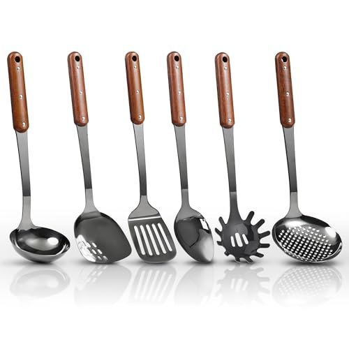 Stainless Steel Mirror Polished Kitchen Utensils Set (Black / Cooking utensils-D)