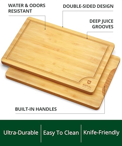 Wooden Cutting Boards for Kitchen Meal Prep & Serving (1-Piece / Natural)