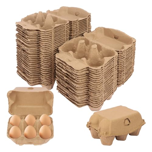 50 Pack Egg Baskets (50 Pack Half Dozen)