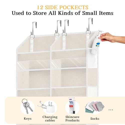 Over the Door Organizer 6 Tiers (Cream - 6 Tiers)