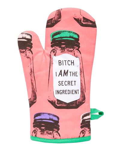Oven Mitts Cute Kitchen Accessories & Kitchen Gifts (Bitch I Am the Secret Ingredient)