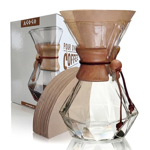 Pour Over Coffee Maker Set (Diamond Design / 28 Ounces)