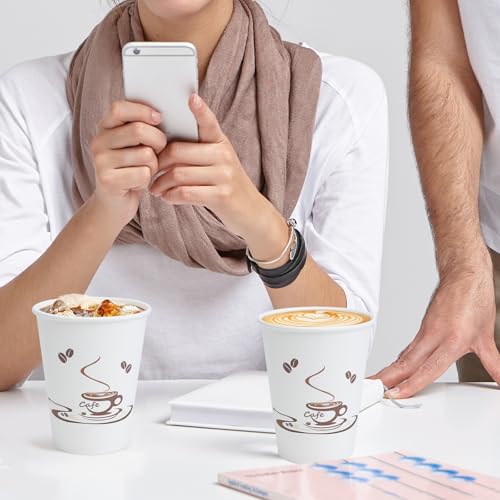 500 Pack 12 oz Coffee Cups (White / 12OZ-500PACK)