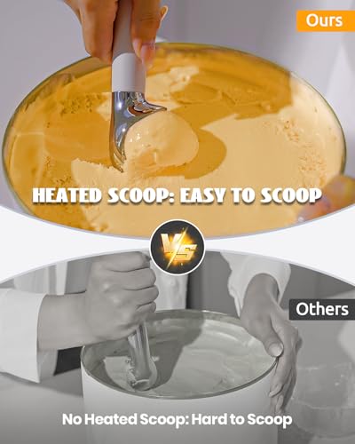 Heated Ice Cream Scoop (White)