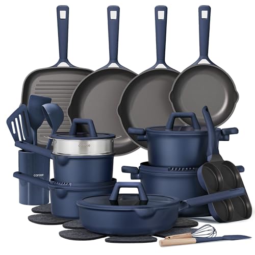 31pcs Pots and Pans Set (Blue / 31 Piece)