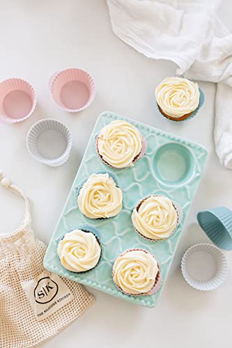Reusable Silicone Baking Cup Silicone Muffin Liners for Cupcakes (Regular)