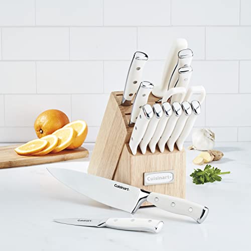 15 Piece Knife Set with Block (Cream)