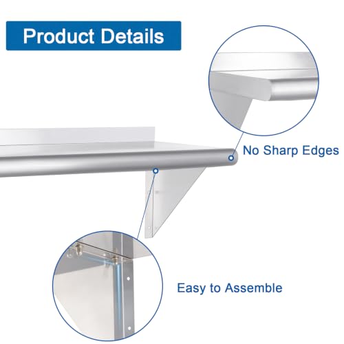 HARDURA Stainless Steel Shelf 12" x 24" (12"X24")