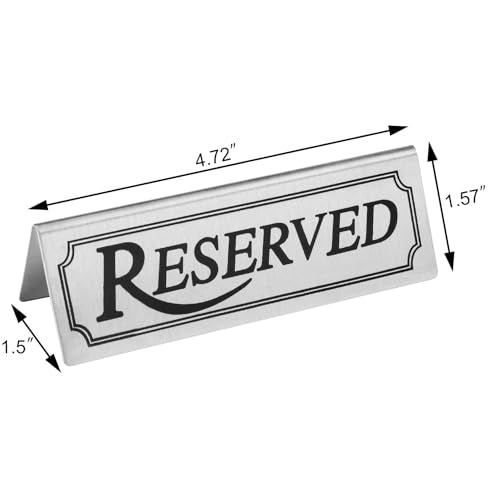 Stainless Steel Table Tent Sign