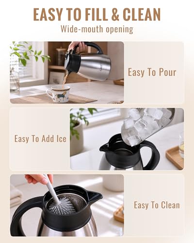 Insulated Coffee Carafe 34 Oz (Silver / 34 oz)