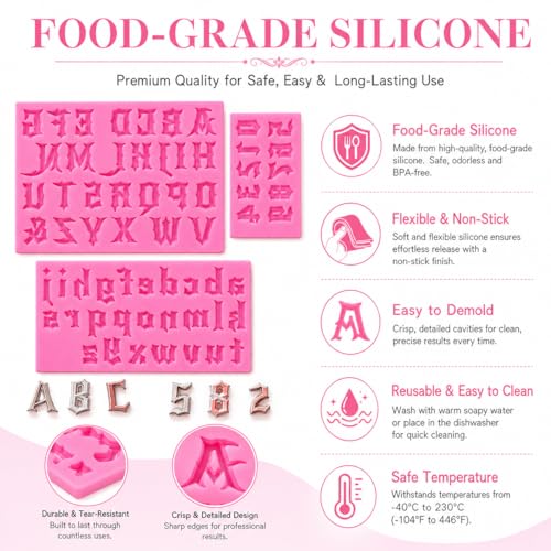 Letters Molds And Numbers Molds