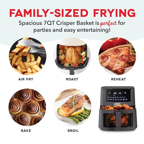 Clear View Digital Air Fryer (7 Quart / Forged Iron)
