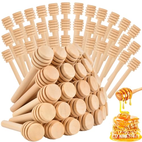 200 PCS Wooden Honey Dipper Sticks