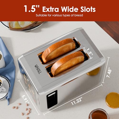 Full Touch Screen Toaster 2 Slice (silver)