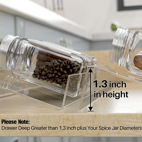 4 Pack Spice Drawer Organizer (Large-4Pcs)