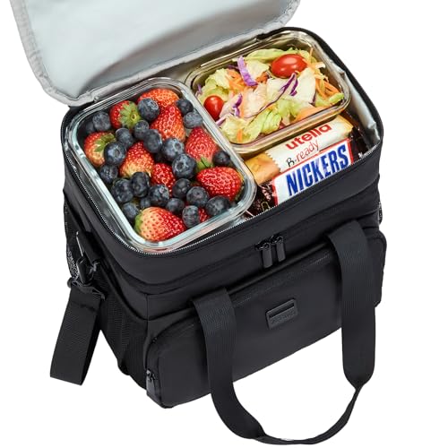 Cooler Lunch Bag (Double Layers-12.5L / Black)