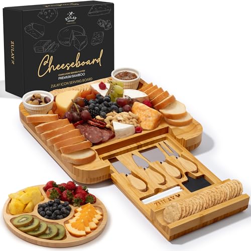 Premium Bamboo Charcuterie Board (Icon Set)