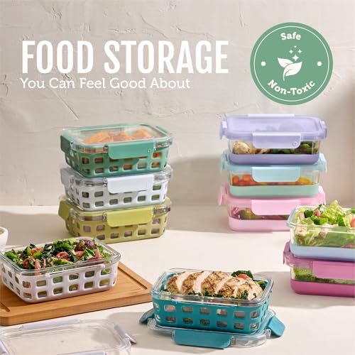 Duraglass 3.4 Cup Glass Meal Prep Containers (Olive Tree / 3.4 Cup)