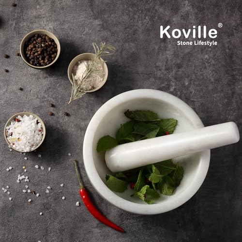 Marble Mortar and Pestle Set