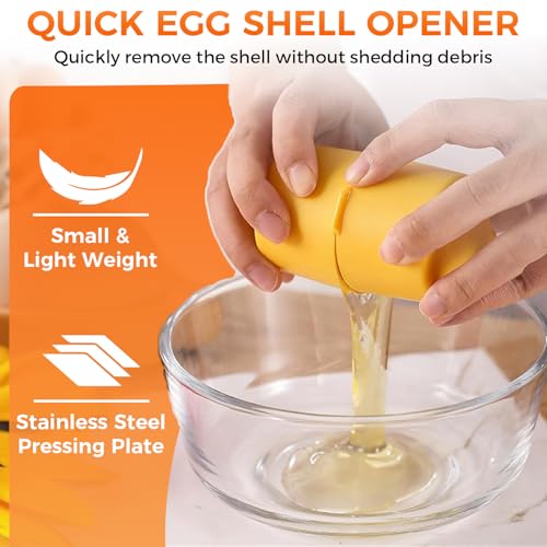 Egg Cracker Tool (Yellow/Pink/Orange - 3 Pack)