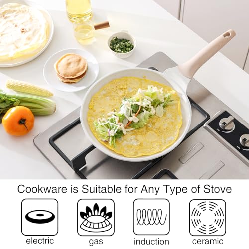 Crepe Pan Nonstick (White / 12Inch)
