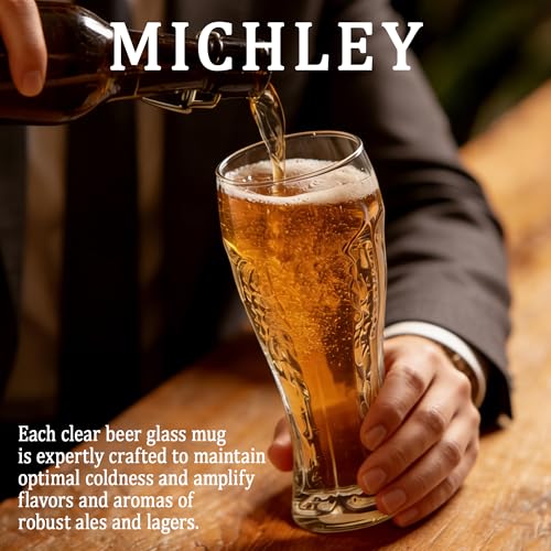 MICHELY Beer Glasses Set of 4 (Beer Glasses / 4 Count)