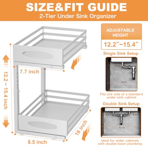 Under Sink Organizer (White)
