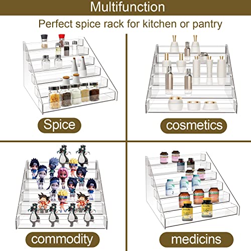 Spice Rack Organizer For Cabinet (6 Tier - inner width 2'')