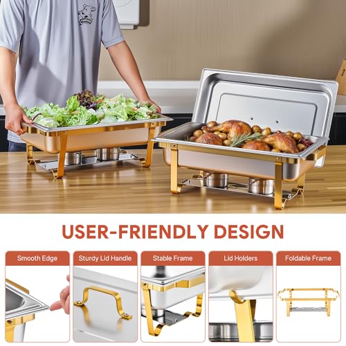 Chafing Dishes for Buffet (2 Packs)