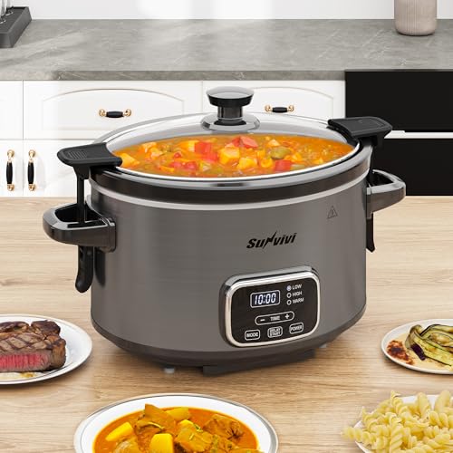4QT Slow Cooker (4 Quarts / Grey)