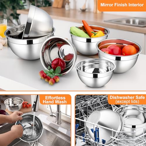 Mixing Bowls with Visible Lid Sets of 6 (12 Count)
