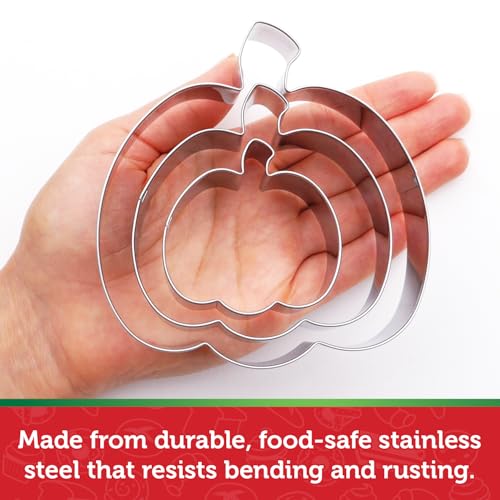 Pumpkin Cookie Cutter 3 Piece Set (Pumpkin / 3)