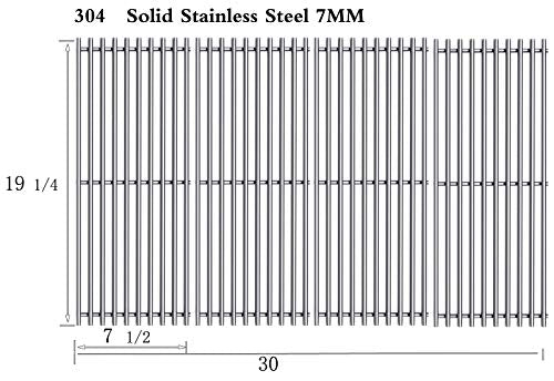 SN8264 (4-Pack) 19 1/4" Stainless Steel Cooking Grid Grates Replacement for Bull 18248 LP, 18249 NG, LP 47628, NG 47629, 57569 NG, 57568 LP, LP 62648, NG 62649 Grill (19 1/4" x 30")