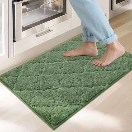 Kitchen Rugs Non Slip Washable 20"x32" (Green / 20"X 32")