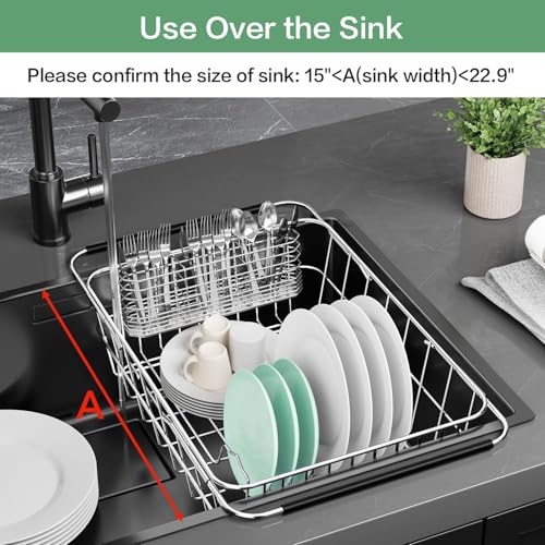 Large Sink Dish Drying Rack (Medium【14.96''*11.02''*5.35''】)