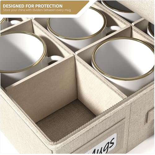 Coffee Mug Storage (Beige / 1 Piece Mug Storage)