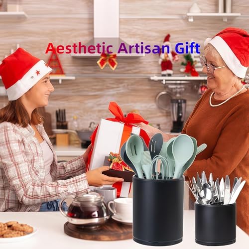 Kitchen Utensil Holder (Large & Medium / black)