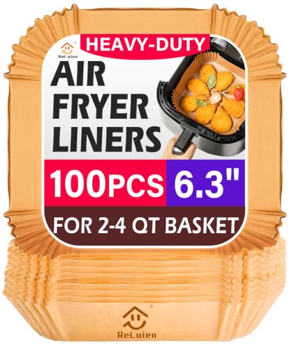 Air Fryer Liners Disposable 100PCS (6.3Inch-Round-100PCS)