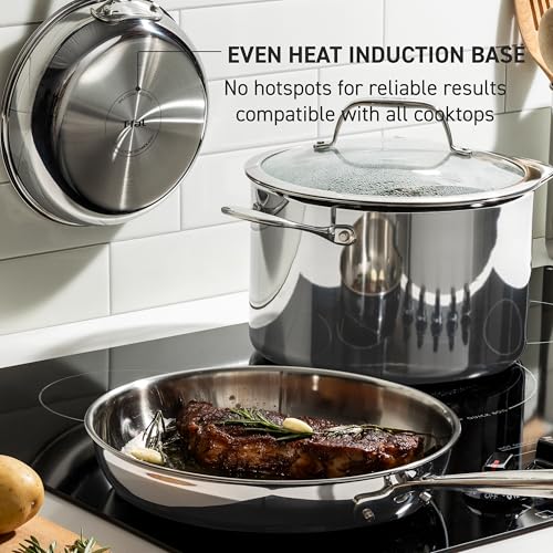 Pro Tri Ply Stainless Steel 6 qt Dutch Oven Pot with Lid (Dutch Oven / 6-Quart)