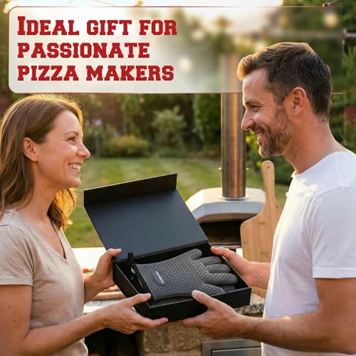 Silicone Pizza Oven Gloves (Alloy Gray / One Size Fits Most)