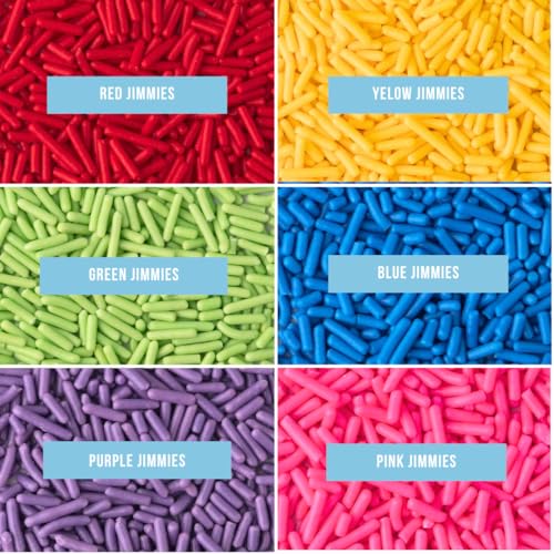 Rainbow Jimmies Sprinkles for Baking & Decorating (6.45 Ounce)